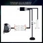 12 Inch 72W LED Light Bar White/Amber Flasing Strobe Light with Six Modes Drivin