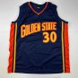 Facsimile Autographed Stephen Steph Curry Golden State Navy Blue Retro Rookie Re