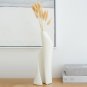 White Ceramic Vase for Home Decor. Unique Flowers Vases for Table Vase Centerpie