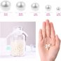 Pearl Beads, 800Pcs Ivory Pearl Craft Beads Loose Pearls for Jewelry Making, Cr