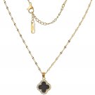 Clover Necklace for Women Girls Lucky 4 Four Leaf Clover Heart Necklace 18K Gold