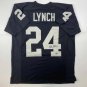 Facsimile Autographed Marshawn Lynch Oakland Las Vegas Black Reprint Laser Auto