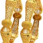 Dubai Gold Bangles for Women Indian African Wedding Bracelets 18K Gold Plated Et