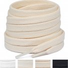 2 Pairs Flat Athletic Shoelaces 5/16" in 40"-63" Wide Sneaker Replacement Shoe L