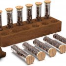Coffee Beans Container, Single Dose Coffee Bean Storage Cellar with Walnut Wood