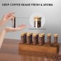 Coffee Beans Container, Single Dose Coffee Bean Storage Cellar with Walnut Wood
