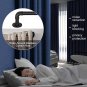 Black Industrial Curtain Rods for Windows 48 to 84, Outdoor Blackout Curtain Rod