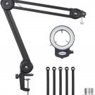 Flexible Arm Digital Microscope Stand AM01 with 144-LED Ring Light LT02, Suspens