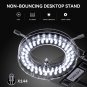 Flexible Arm Digital Microscope Stand AM01 with 144-LED Ring Light LT02, Suspens