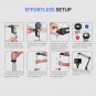 Flexible Arm Digital Microscope Stand AM01 with 144-LED Ring Light LT02, Suspens