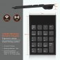 Wireless Number Pad and Mouse, 19 Keys Portable Ultra Slim 2.4Ghz 10 Key USB Key