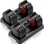 Adjustable Dumbbell 55LB 5 in 1 Single Dumbbells for Multiweight Options with An
