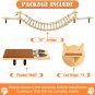 Cat Wall Furniture Set, Cat Wall Shelves 78" Cat Bridge, 2 Cat Steps, Cat Feeder