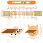 Cat Wall Furniture Set, Cat Wall Shelves 78" Cat Bridge, 2 Cat Steps, Cat Feeder