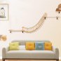 Cat Wall Furniture Set, Cat Wall Shelves 78" Cat Bridge, 2 Cat Steps, Cat Feeder