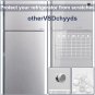 Magnetic Acrylic Monthly and Weekly Calendar Set for Fridge, 2 Pcs 16''X12'' Cle