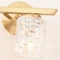 ALICE HOUSE 13.8" Vanity Lights, 2 Light Wall Mount Lighting, Brushed Brass Bath