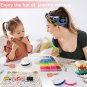 7200 Pcs Clay Beads Bracelet Making Kit, Preppy Friendship Flat Polymer Heishi B