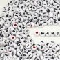 Wanglaap 1450Pcs Letter Beads, Acrylic 4X7Mm round Letter Beads Kits, Alphabet B
