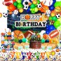 Sports Theme Birthday Party Decorations Supplies, Football Basketball Baseball S