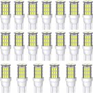 AOICANKI 20Pcs Super Bright RV Trailer T10 921 194 42-SMD 12V Car Backup Reverse
