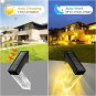 Deck Lights 4 Pack, Outdoor Solar Deck Lights, Ip65 Waterproof, Warm & RGB Modes
