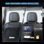 Car Seat Back Organizerï¼Pu Leather Car Seat Storage Wet and Dry Kids Travel Esse