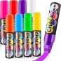 Window Chalk Markers for Cars Washable, 8 Pack 15Mm Jumbo Liquid Chalk Marker Ch