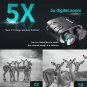 Night Vision Goggles, Binoculars 1080P Infrarednight Vision Scope 5X Digital Zoo
