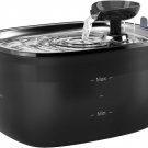 Stouchi Cat Water Fountain 85Oz/2.5L, Stainless Steel Pet Water Fountain for Cat