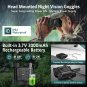 Head-Mounted Night Vision Goggles - Rechargeable Hands Free Night Vision Binocul