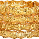 Ethlyn 18K Gold Plated Dubai Gold Bangles Women Gold Color Bangles&Bracelet Afri