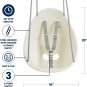 Coconut Toddler Swing â Comfy Baby Swing Outdoor, 3- Point Adjustable Safety Har