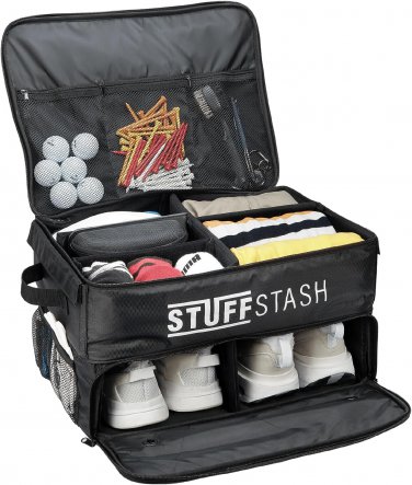 2 Layer Golf Trunk Organizer, Strong and Durable with Separate Ventilated Compar