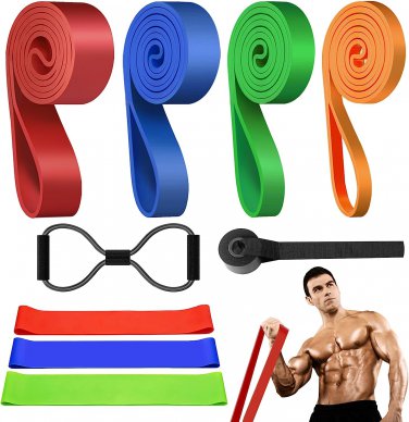 Resistance Bands for Working Out, Resistance Bands Set 10Pcs, Pull up Bands, Exe