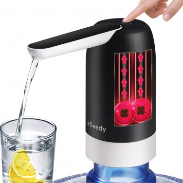 Water Dispenser for 5 Gallon Bottle, Portable Rechargeable Electric Water Jug Pu