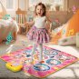 Dance Mat, Dance Game Toy Gift with 5 Game Modes & Built-In Music, Adjustable Vo