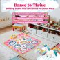 Dance Mat, Dance Game Toy Gift with 5 Game Modes & Built-In Music, Adjustable Vo