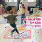 Dance Mat, Dance Game Toy Gift with 5 Game Modes & Built-In Music, Adjustable Vo
