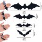 Bats Wall Decor,120 Pcs 3D Bat Halloween Decoration Stickers for Home Decor 4 Si