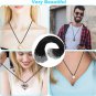100Pcs Leather Necklace Cord with Clasps, Rope Necklace String, Black Necklace C