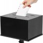 Suggestion Box with Stand, Heavy Duty Metal Offering Box, Locking Floor Standing