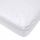 Waterproof Fitted Crib and Toddler Protective Mattress Pad Cover, White, for Boy