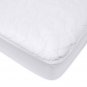 Waterproof Fitted Crib and Toddler Protective Mattress Pad Cover, White, for Boy