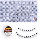 1400 Pcs Letter Beads, 4X7 Mm Acrylic Beads, Beads for Jewelry Making, Beads for