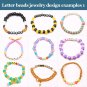 1400 Pcs Letter Beads, 4X7 Mm Acrylic Beads, Beads for Jewelry Making, Beads for