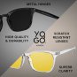 Night Driving Glasses for Men Women,Polarized Night Vision Glasses Anti-Glare Di