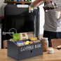 Coffee Station Organizer, Wood Coffee Bar Organizer for Countertop with Drawer,