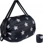 Reusable Grocery Bags Foldable Shopping Bag with Zipper Portable Duffle Bag for