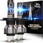 H4 LED Headlight Bulb,9003 LED Headlights HB2 12000LM 6000K Xenon White Fanless